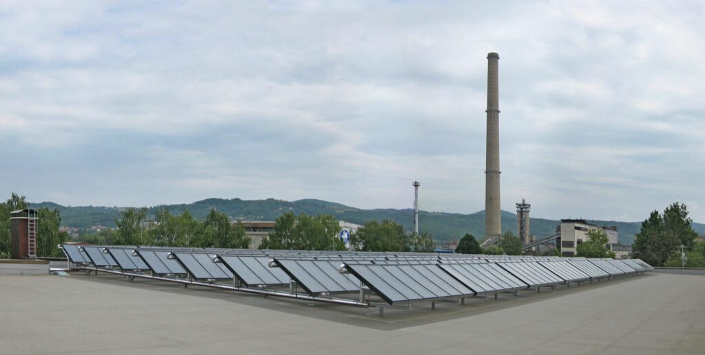 Solaranlage für das Schwimmbad in Banja Luka