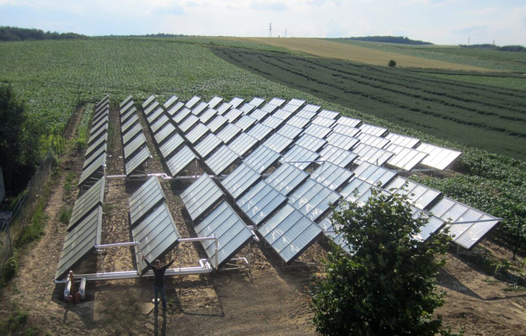 Solarthermie Kollektoren für Berger Schinken