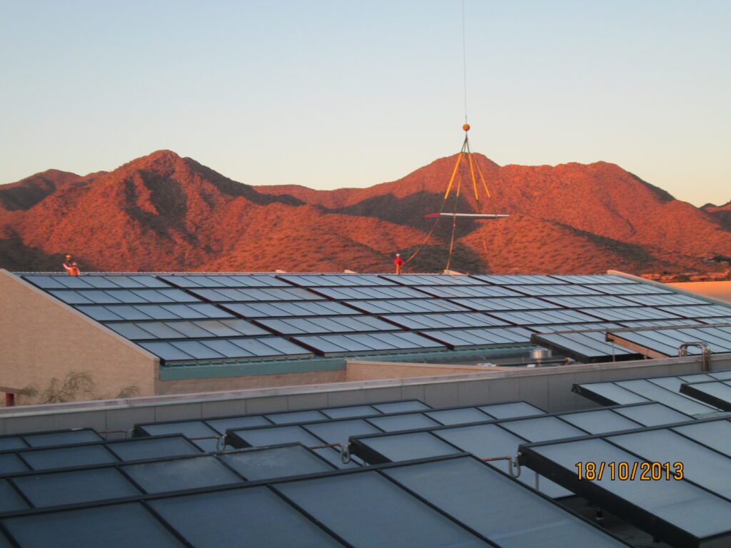 Solares Kühlungssystem Desert Mountain High School in Arizona