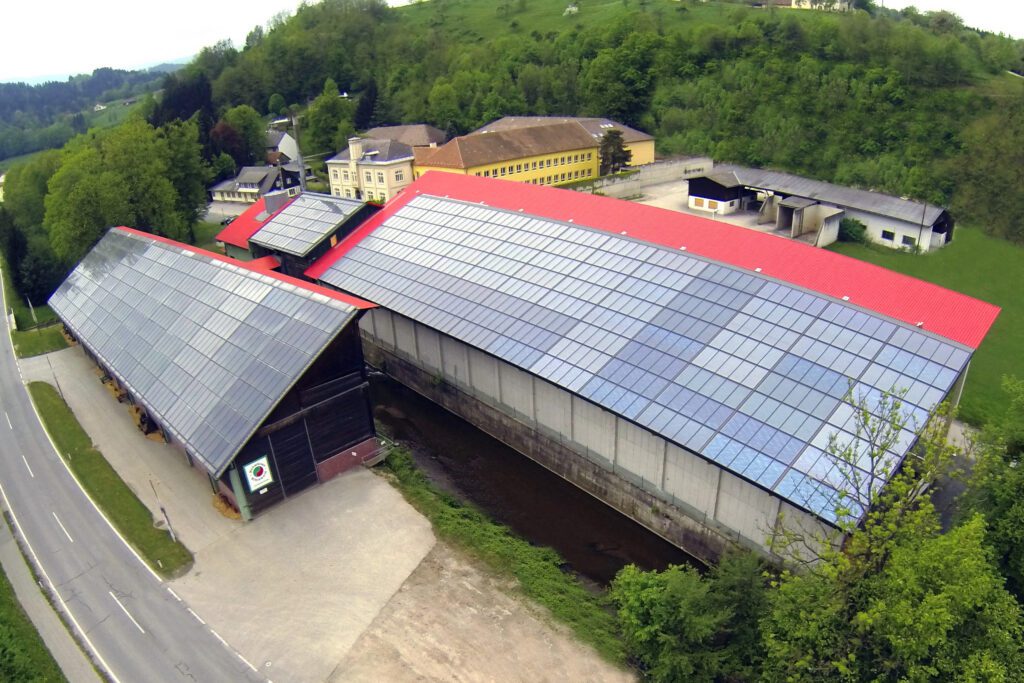 Kollektorfläche für Fernwärme in Eibiswald