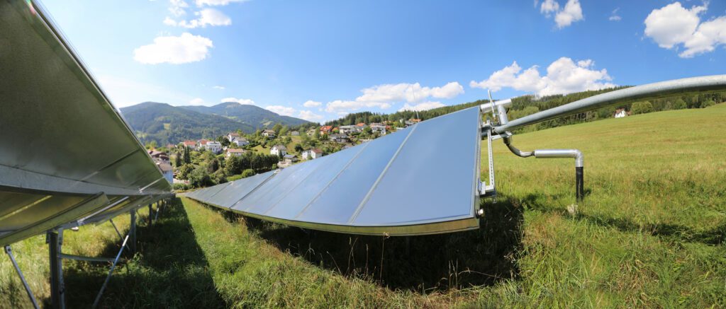 Fernwärme Solarthermie Anlage in Mürzzuschlag