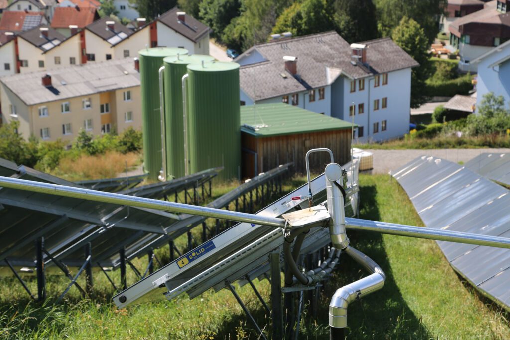 Fernwärme Solarthermie Anlage in Mürzzuschlag