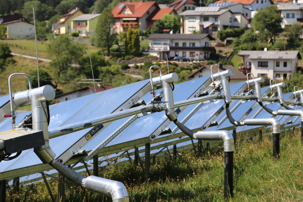 Fernwärme Solarthermie Anlage in Mürzzuschlag