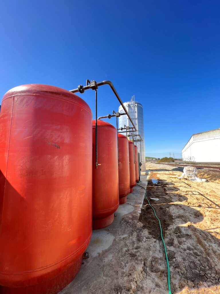 Storage solar thermal system for Ball in California