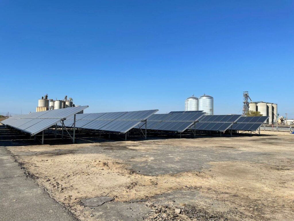 Solaranlage Molkereibetrieb in Kalifornien