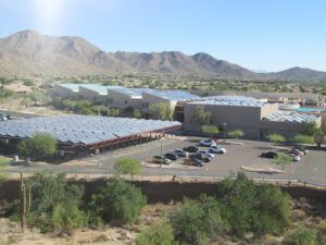 Solar thermal cooling plant Desert Mountain High School, Scottsdale, USA